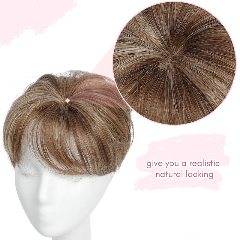 2025š„HOT SALEš„ | SHORT NATURAL HAIRPIECE FOR THE TOP OF THE HEAD