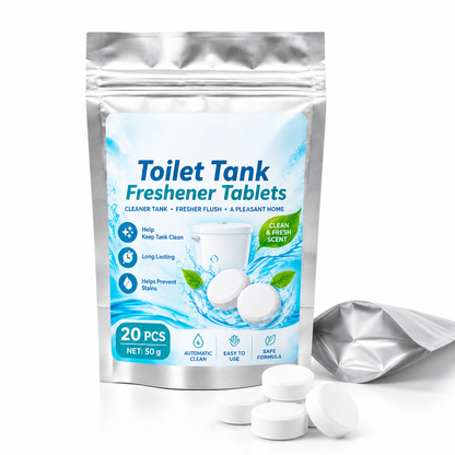🥳 מבצע חם 2026 🥳💞 יותר מ־78,000 נמכרו! 🚽✨ 50% הנחה! טבליות תוססות למיכל ההדחה – מסירות אבנית, כתמים וריחות רעים. פועלות עם כל הדחה, ללא מגע ידיים, נוסחה עדינה לצנרת. מארז 20 יחידות – רעננות לשבועות! 💧🌿