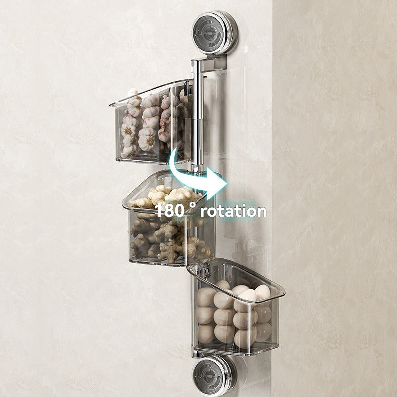 🔥Hot Sale🔥Perforated Suction Cup Spice Storage Rack（50% OFF）