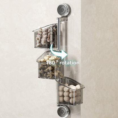 🔥Hot Sale🔥Perforated Suction Cup Spice Storage Rack（50% OFF）