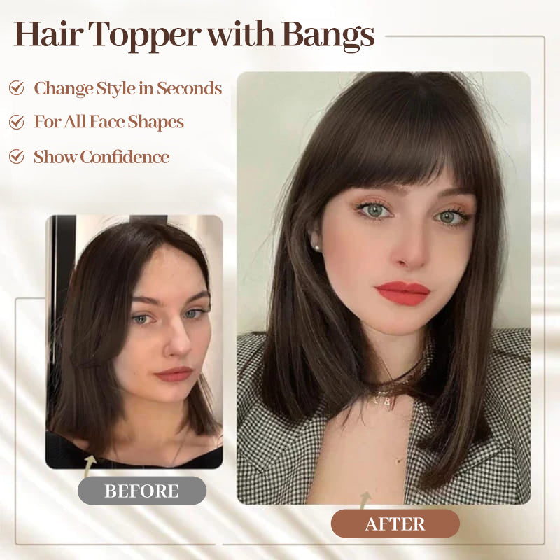 🔥2025 Hot Sale🔥Natural Hair Toppers for Women