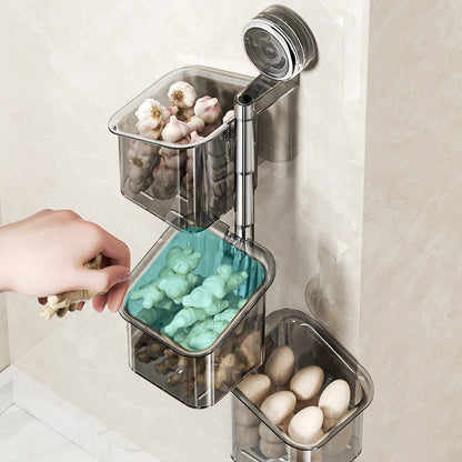 🔥Hot Sale🔥Perforated Suction Cup Spice Storage Rack（50% OFF）