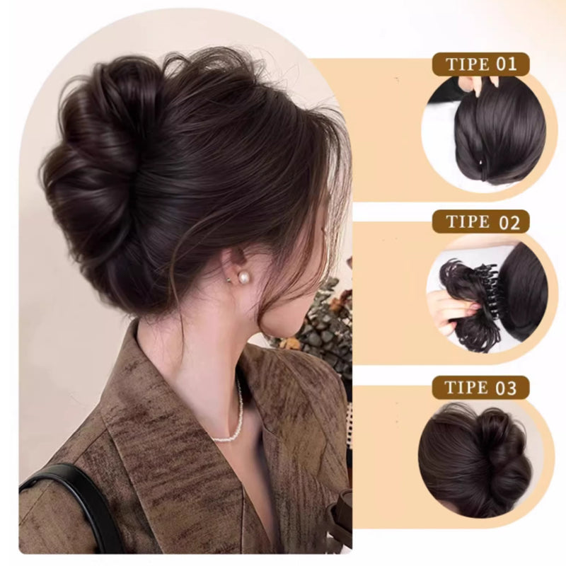 Wig Hair Clip Messy Bun Hairstyle（50% OFF）
