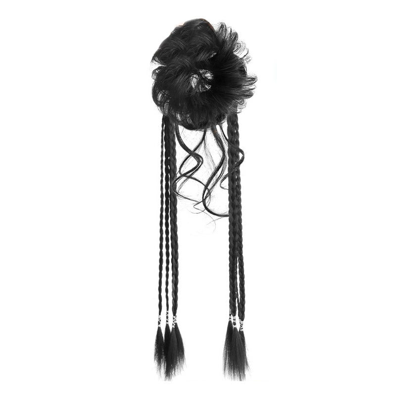 Women's Braided Hair Extension with Bun
