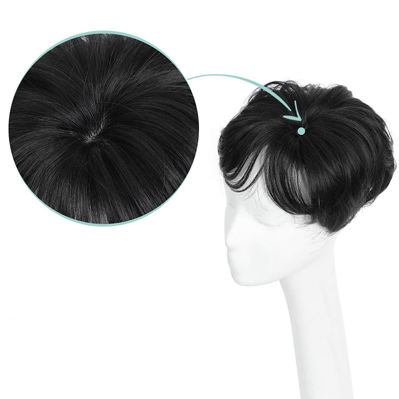 2025🔥HOT SALE🔥 | SHORT NATURAL HAIRPIECE FOR THE TOP OF THE HEAD
