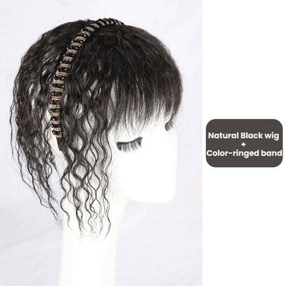 Fluffy Curly Wig with Hair Band
