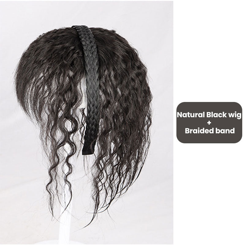 Fluffy Curly Wig with Hair Band