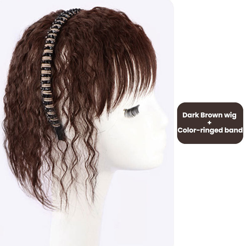 Fluffy Curly Wig with Hair Band