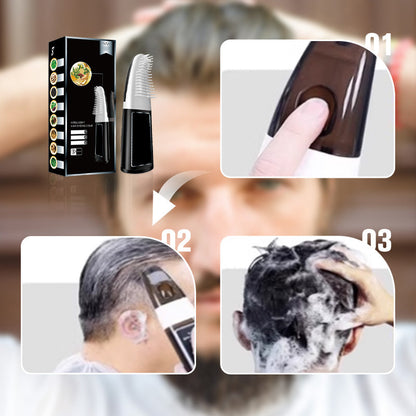 Intelligent Hair Dye Comb with Plant-Based Formula