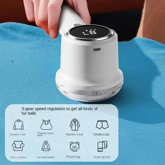 Rechargeable & Portable Digital Display Lint Remover
