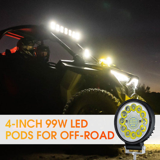 🔥 ÚLTIMO DIA DA PROMOÇÃO - 50% DE DESCONTO 🔥 LED Pod de 4 polegadas e 99W para off-road