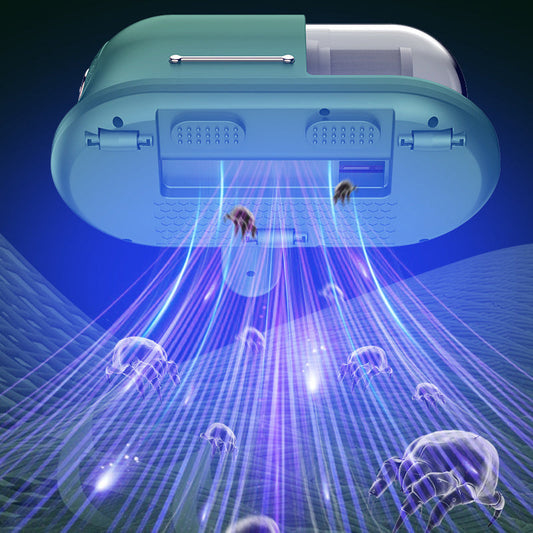 Aspirador portátil sem fio para ácaros