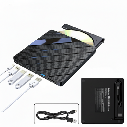 Unidade externa de CD/DVD para computador portátil