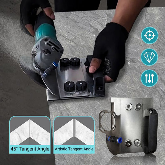 Suporte para rebarbadora para corte em bisel de 45° em azulejos