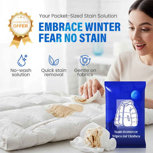 Toalhetes removedores de manchas para roupas
