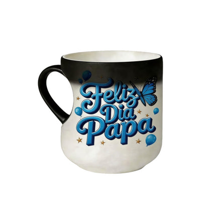 Ceramic Mug Heart Handle Color-Changing Tea Cup