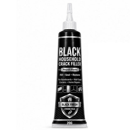 Black Household Crack Filler Paste with Scraper